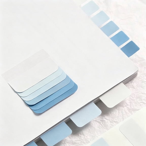 Repositionable Gradient Index Tabs for Notebooks and File Classification