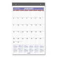 thumbnail image 1 of Repositionable Wall Calendar, 15.5 x 22.75, White/Blue/Red Sheets, 12-Month (Jan to Dec): 2024 | Bundle of 2 Each, 1 of 1