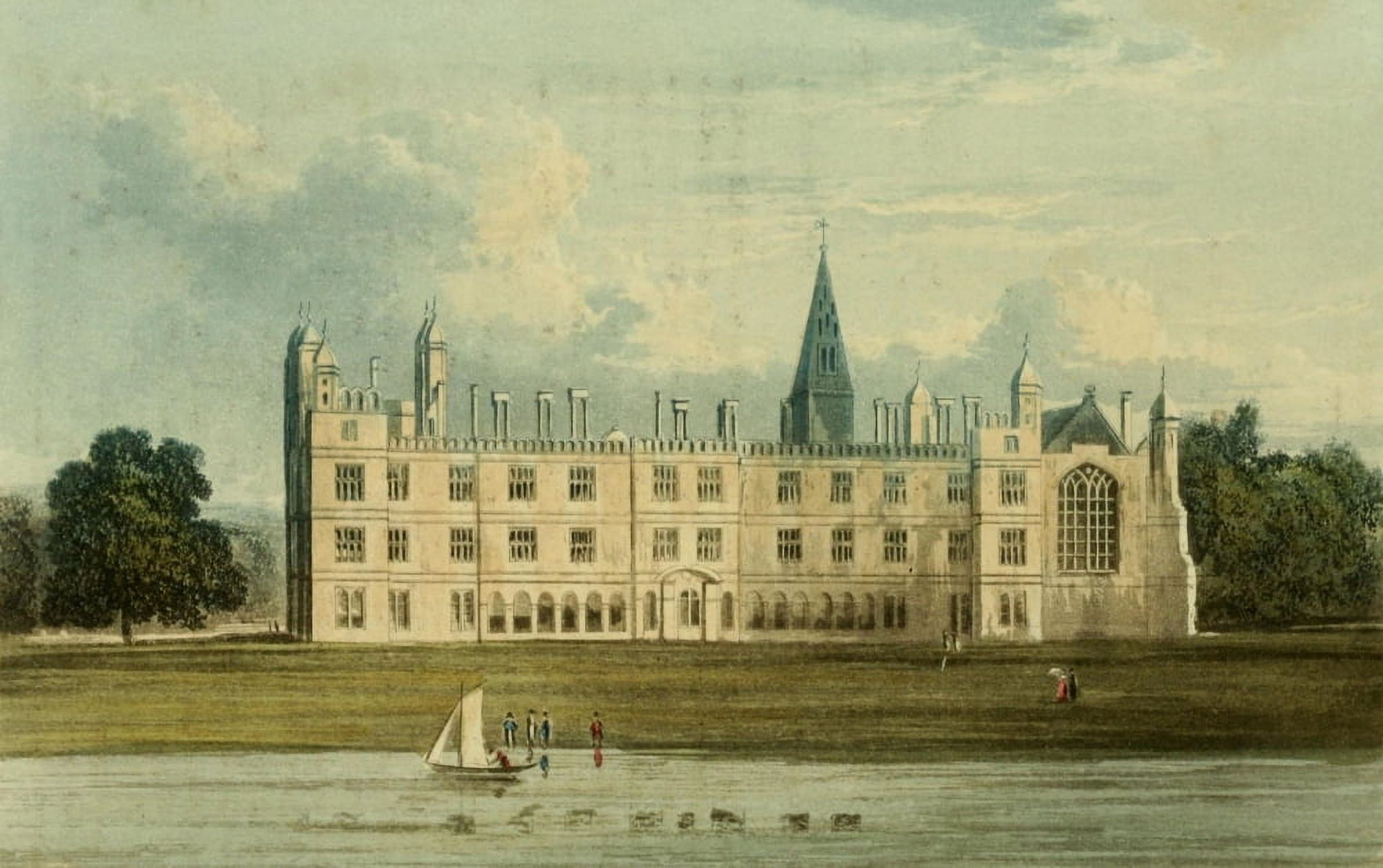 Repository of Arts 1817 Burghley House Canvas Art - William Westall (24 x 36)