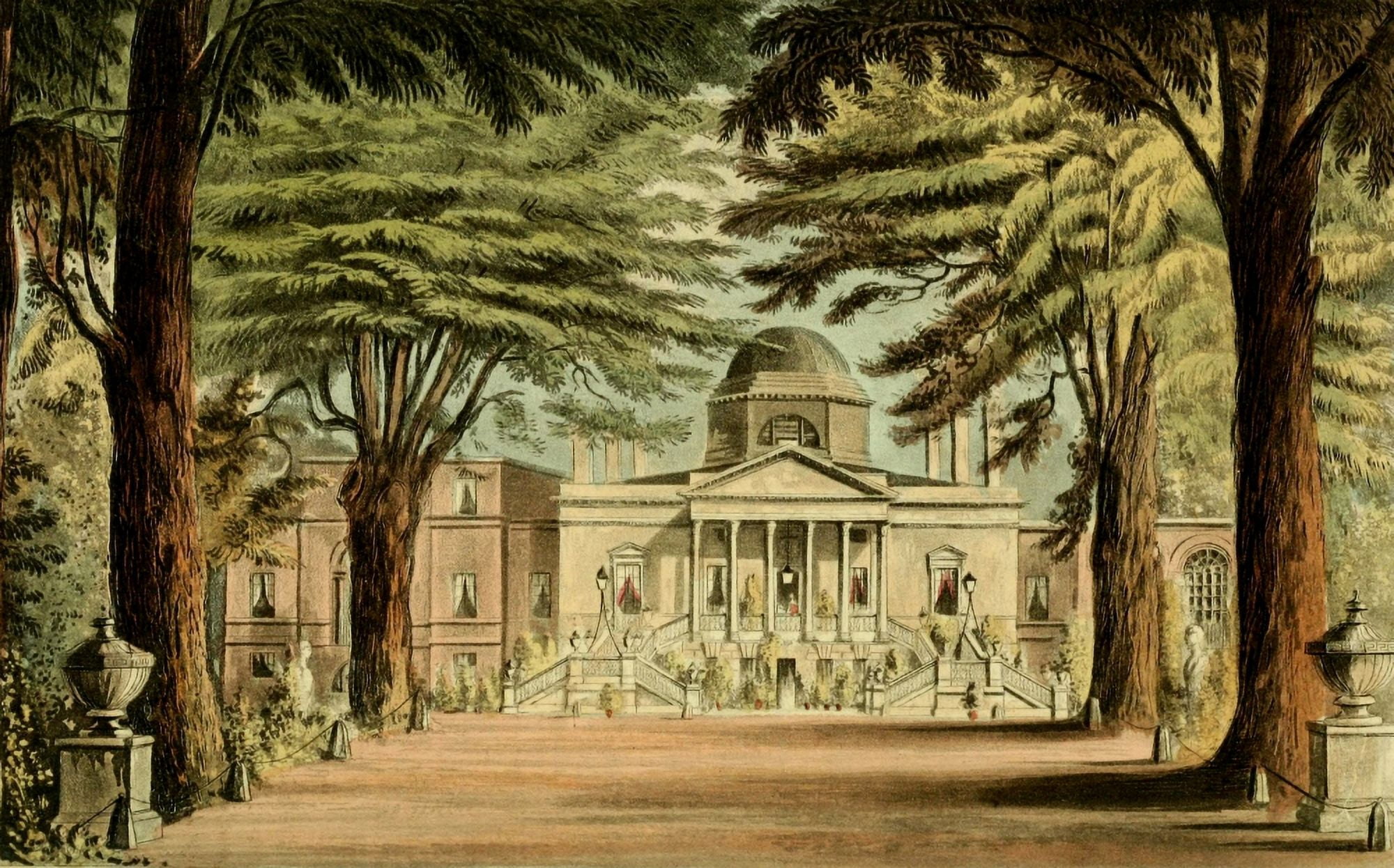 Repository of Arts 1817 Chiswick House Canvas Art - J Gendall (18 x 24)