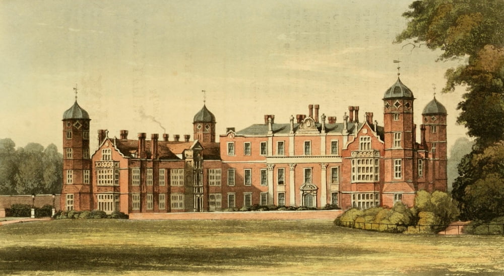 Repository of Arts 1817 Cobham Hall Canvas Art - Thomas H Shepherd (18 x 24)