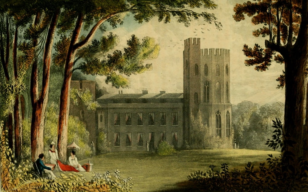 Repository of Arts 1817 Cranburn Lodge Berks Canvas Art - J Gendall (24 x 36)
