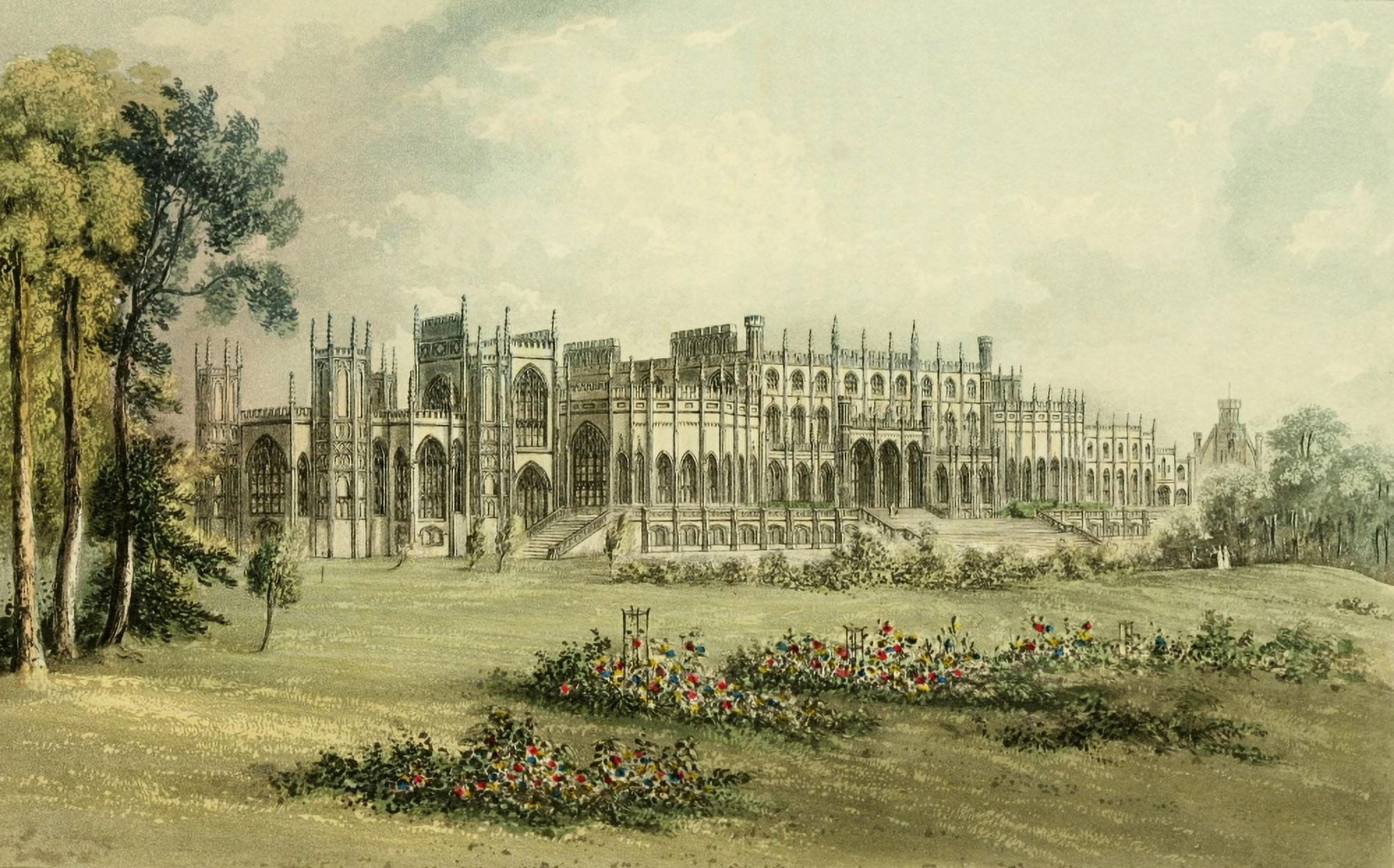 Repository of Arts 1817 Eaton Hall Canvas Art - J Gendall (24 x 36)