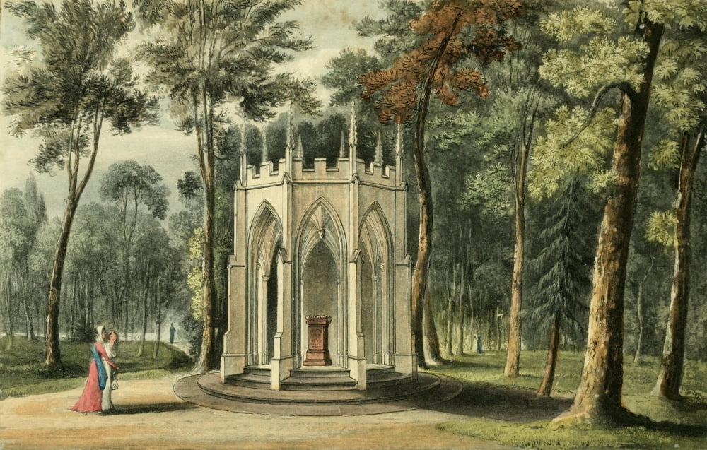 Repository of Arts 1817 Eaton Hall the Temple Canvas Art - J Gendall (24 x 36)