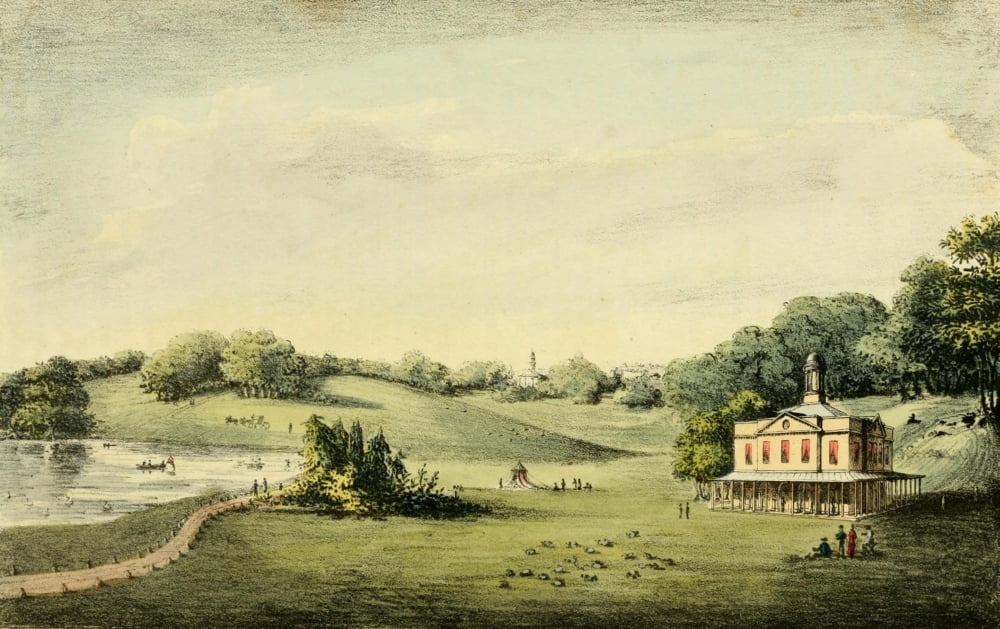 Repository of Arts 1817 Fonthill Abbey Pavilion Canvas Art - W Finley (24 x 36)