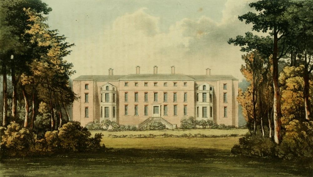 Repository of Arts 1817 Ham House Canvas Art - Frederick WL Stockdale (24 x 36)