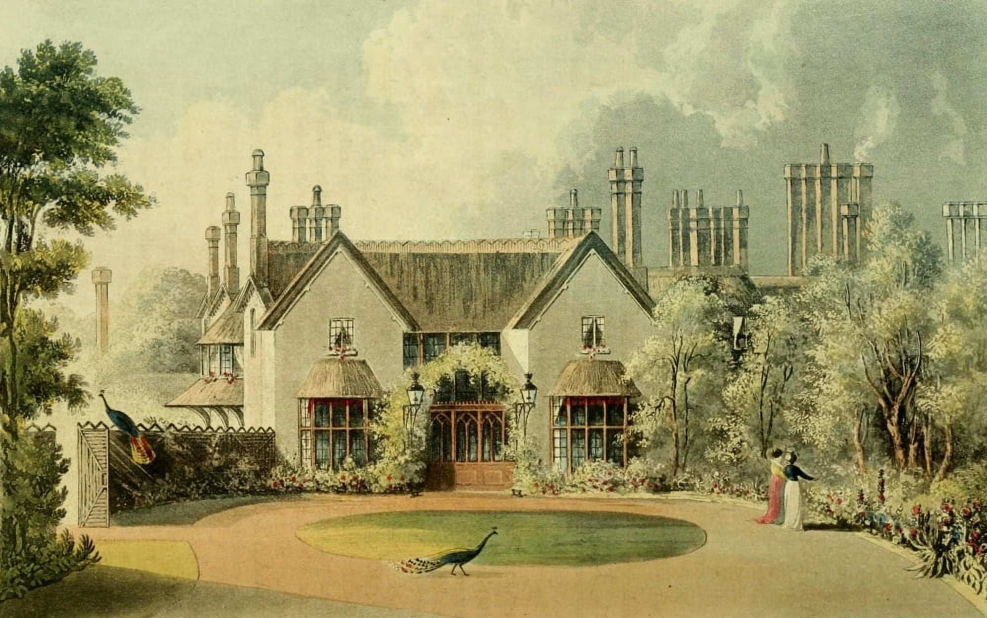 Repository of Arts 1817 His Majestys cottage Windsor Great Park Canvas Art - Unknown (18 x 24)