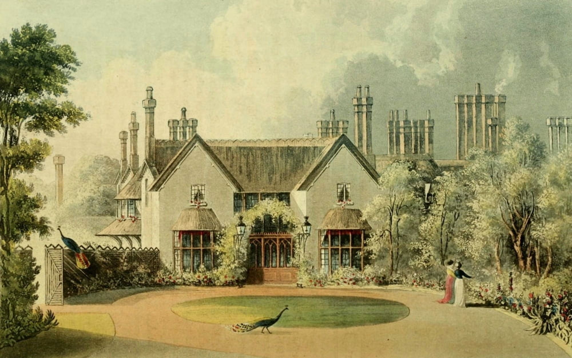 Repository of Arts 1817 His Majestys cottage Windsor Great Park Canvas Art - Unknown (24 x 36)