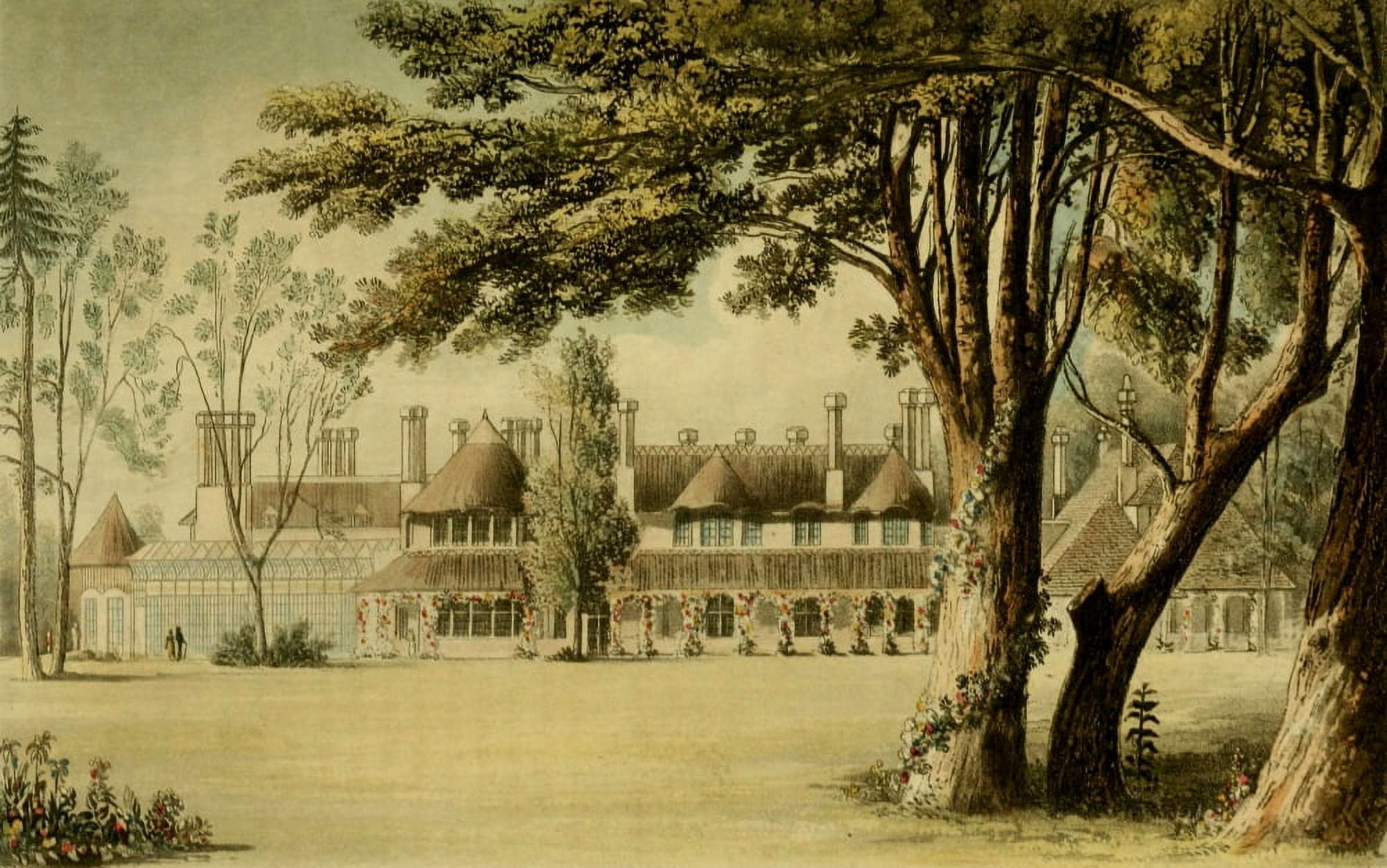 Repository of Arts 1817 His Majestys cottage Windsor Park Canvas Art - Unknown (18 x 24)