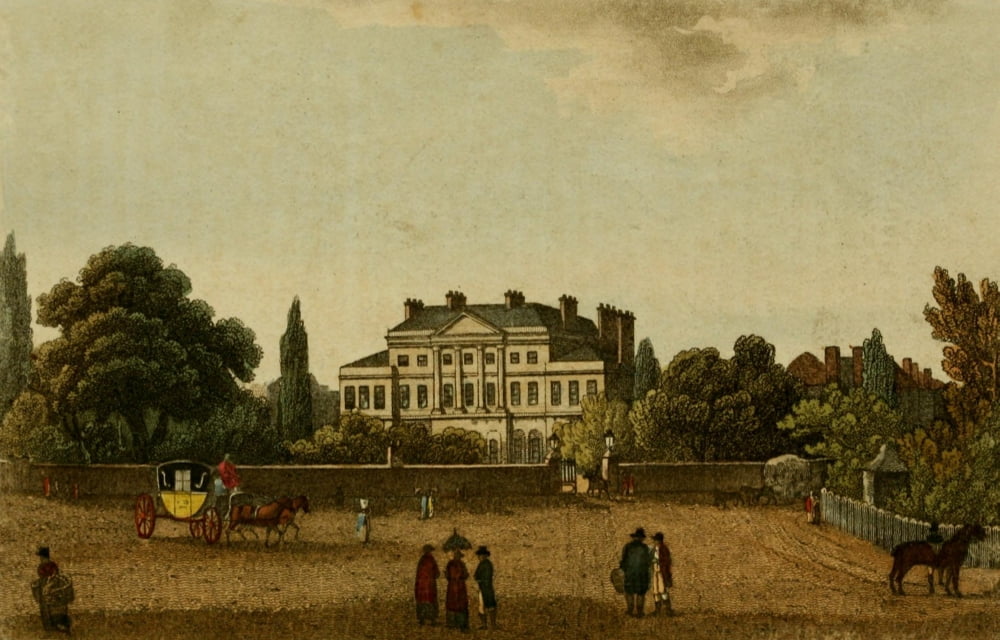 Repository of Arts 1817 Lansdowne House Berkley Square Canvas Art - Unknown (24 x 36)