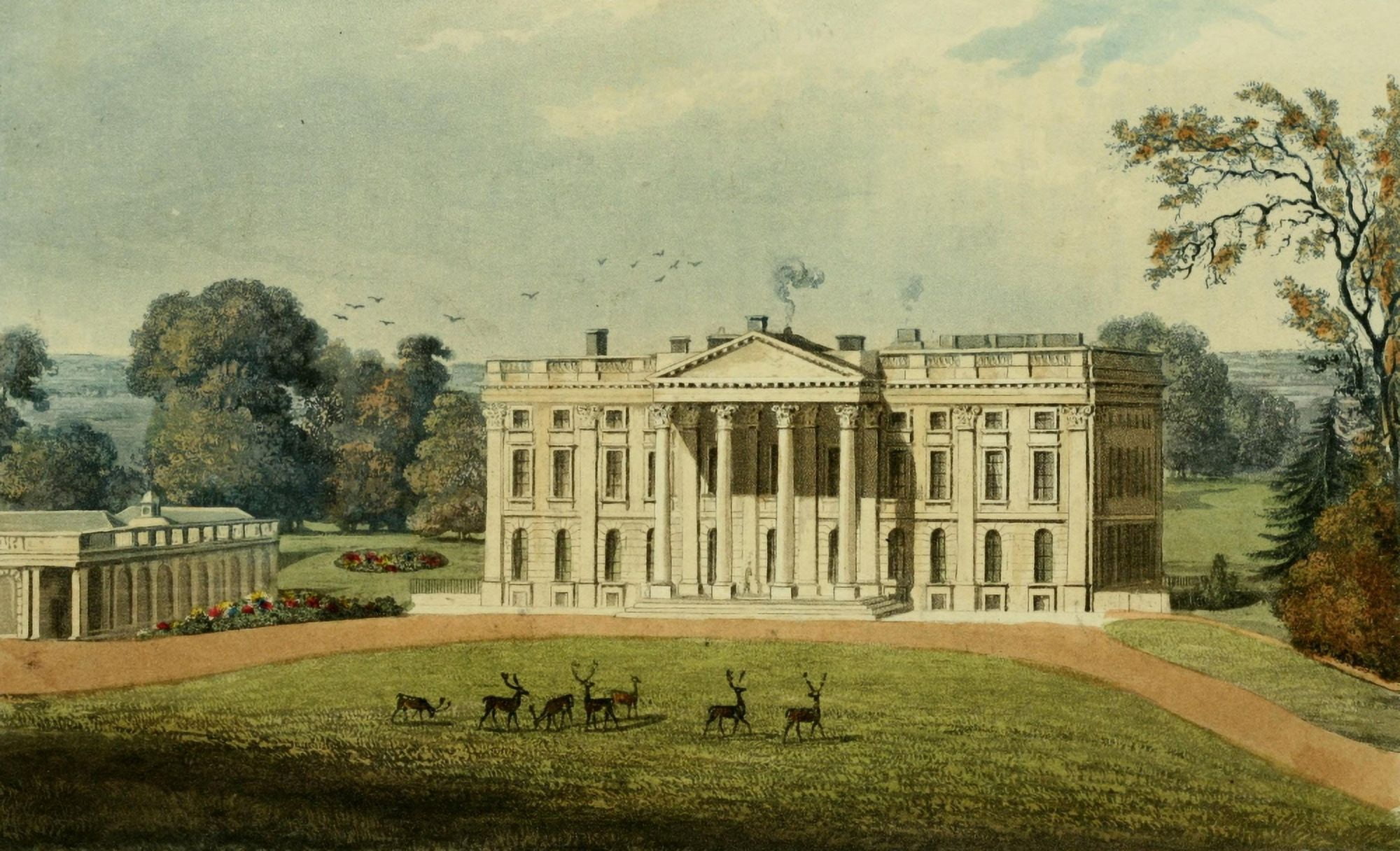 Repository of Arts 1817 Moor Park Canvas Art - Thomas H Shepherd (24 x 36)