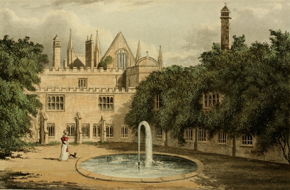 Repository of Arts 1817 Newstead Abbey Canvas Art - Unknown (18 x 24)
