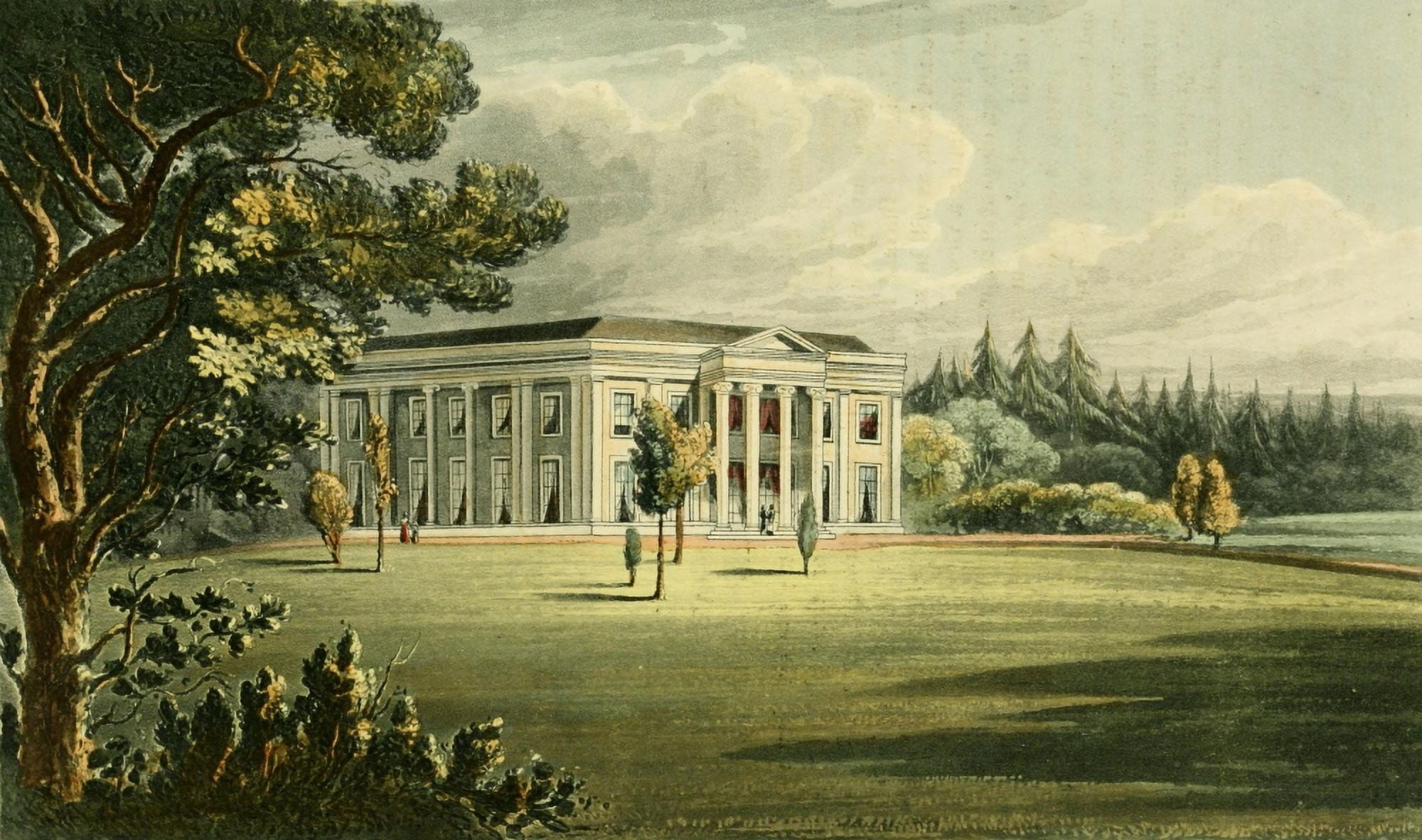 Repository of Arts 1817 Oaklands Canvas Art - J Gendall (24 x 36)