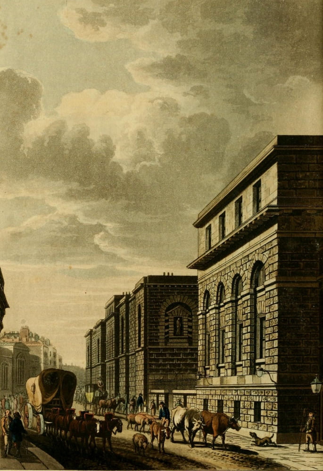 Repository of Arts 1817 Old Bailey Canvas Art - Unknown (18 x 24)