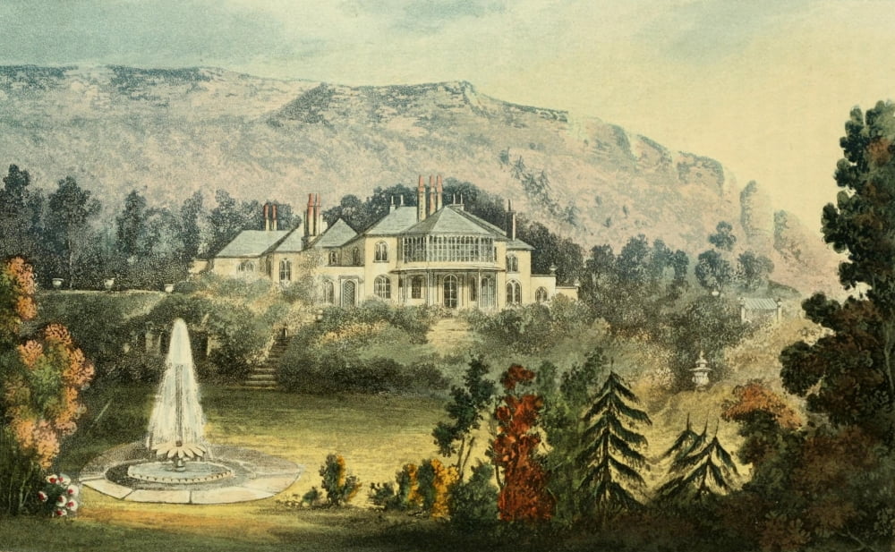 Repository of Arts 1817 Orchard cottage Canvas Art - J Gendall (18 x 24)
