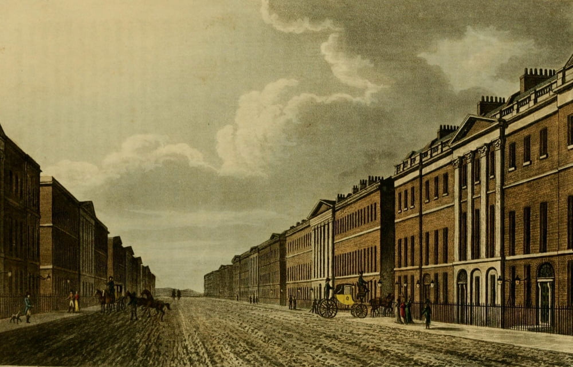 Repository of Arts 1817 Portland Place Canvas Art - Unknown (24 x 36)