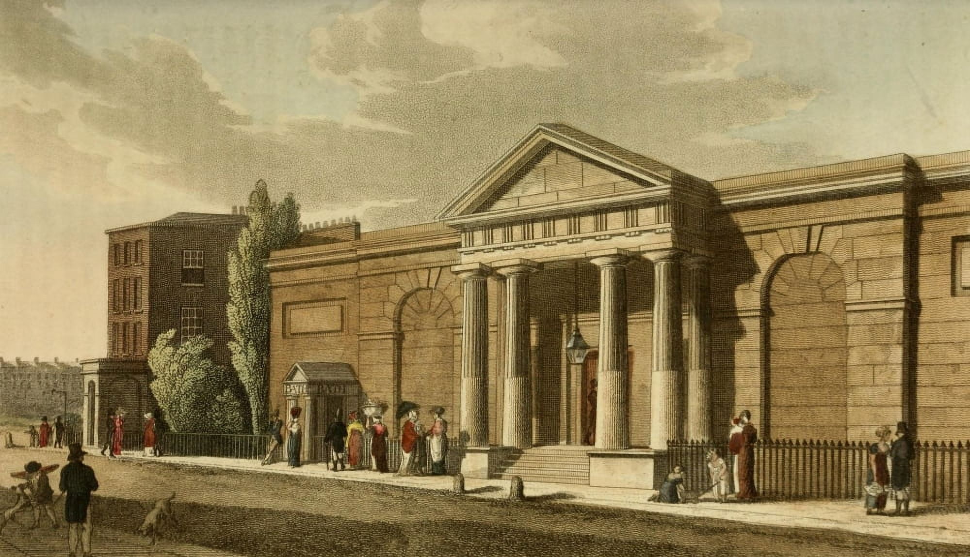 Repository of Arts 1817 Russell Institution Great Coram St Canvas Art - Unknown (18 x 24)