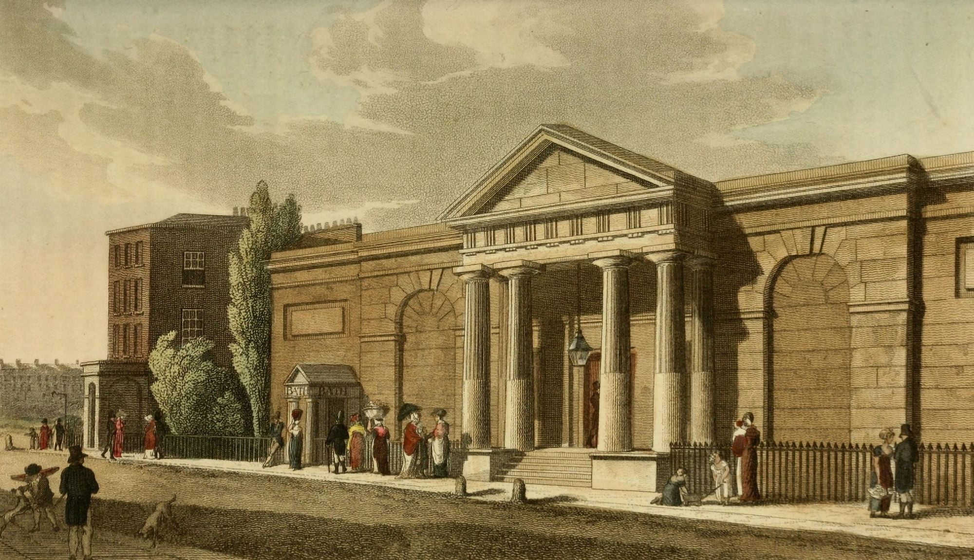 Repository of Arts 1817 Russell Institution Great Coram St Canvas Art - Unknown (24 x 36)