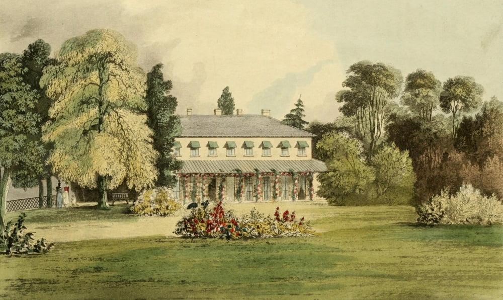 Repository of Arts 1817 Stoke farm Canvas Art - J Gendall (18 x 24)