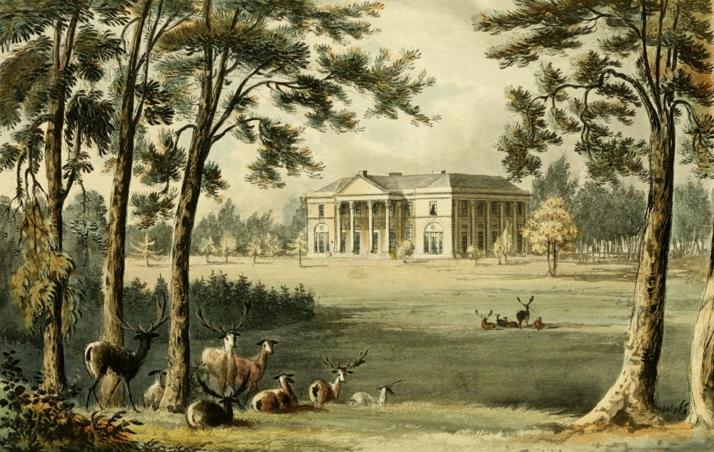 Repository of Arts 1817 Tatton Hall Canvas Art - J Gendall (24 x 36)