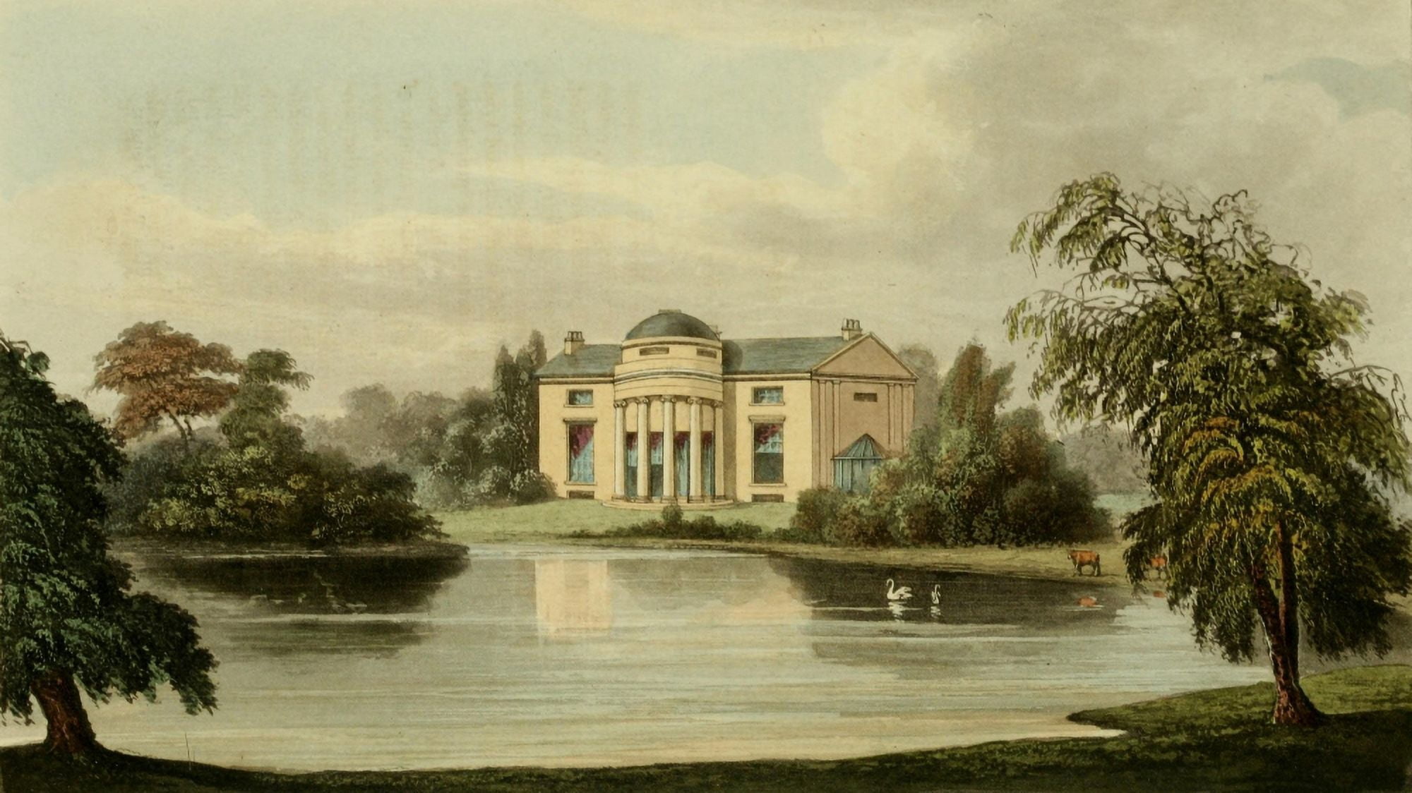 Repository of Arts 1817 The Holme Regents Park Canvas Art - Unknown (18 x 24)