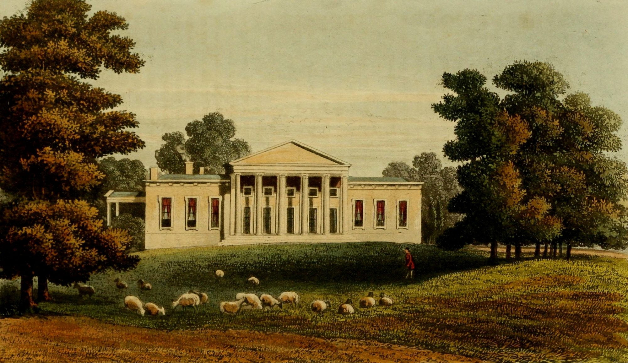 Repository of Arts 1817 Trelissick Canvas Art - Thomas H Shepherd (18 x 24)