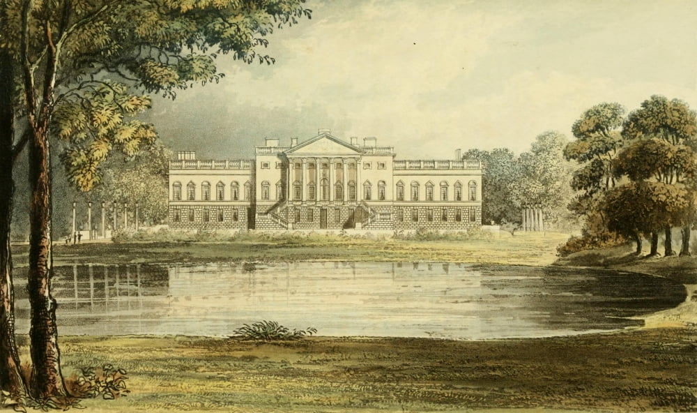 Repository of Arts 1817 Wanstead house Canvas Art - J Gendall (24 x 36)