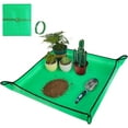 thumbnail image 1 of Repotting Mat for Indoor Plant Transplanting and Mess Control 27"x 27" Thickened Waterproof Potting Tray Foldable Succulent Potting Mat Portable Gardening Mat Garden Gifts for Women & Men, 1 of 10