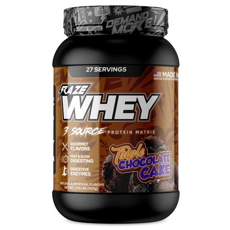 Repp Sports: Raze Whey, 2lb Triple Chocolate Cake Flavor