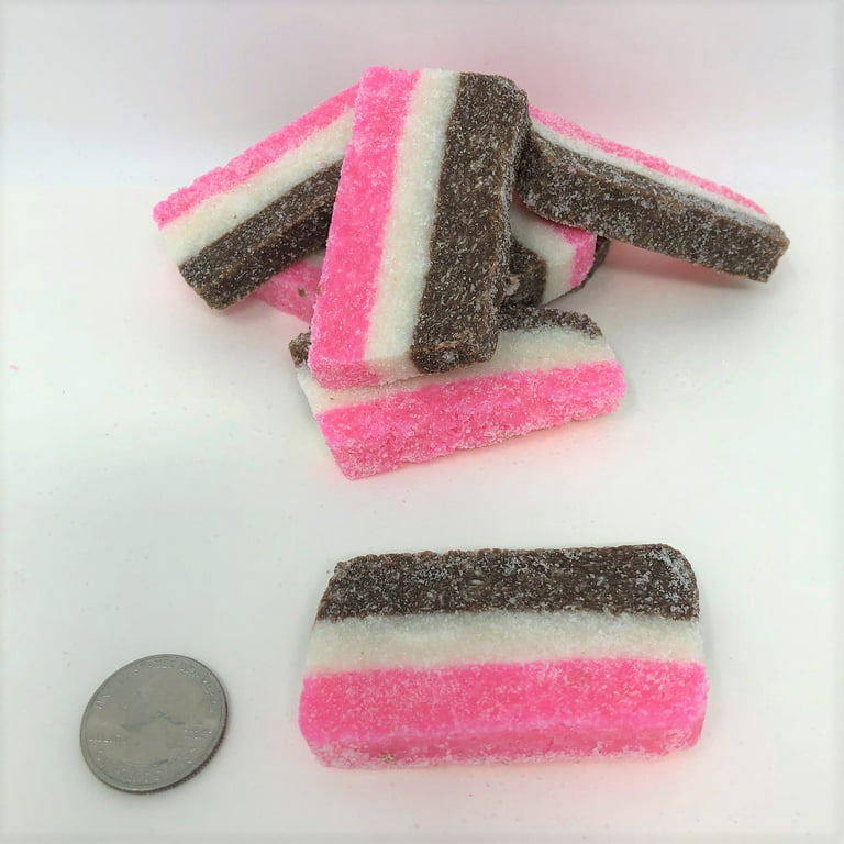 Old fashioned neapolitan coconut bar   Online Bulk Candy  Store
