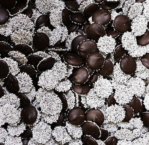 Reppert's Dark Chocolate Nonpareils 2 lb Bulk Bag