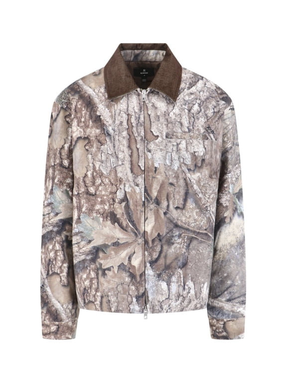 Camo Trucker Jacket With Corduroy Collar (Men's)