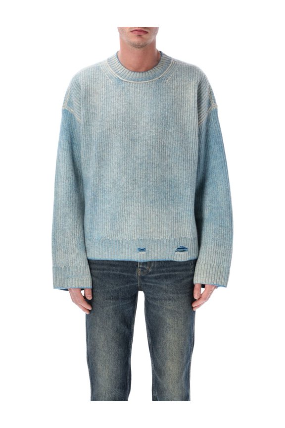 Fade Out Reversible Ribbed Wool Sweater (Men's)