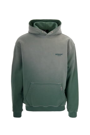 Gradient Effect Cotton Sweatshirt With Maxi Logo (Men's)