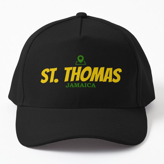 Represent Jamaica St. Thomas Baseball Hat, Parish Heritage Statement Design, Classic Cap