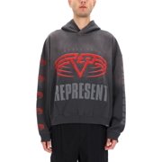 Represent Faded Grey Living Legacy Oversized Hoodies Men's