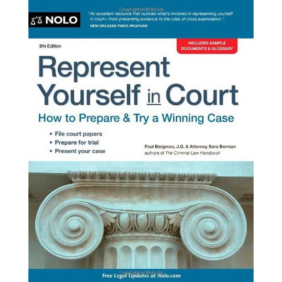 Pre-Owned Represent Yourself in Court: How to Prepare & Try a Winning Case (Paperback) 1413319440 9781413319446