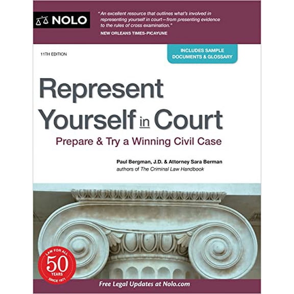 Pre-Owned Represent Yourself in Court: Prepare & Try a Winning Civil Case (Paperback) 1413329934 9781413329933