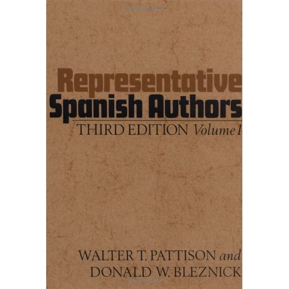 Pre-Owned Representative Spanish Authors: Volume I (Hardcover) 0195013263 9780195013269