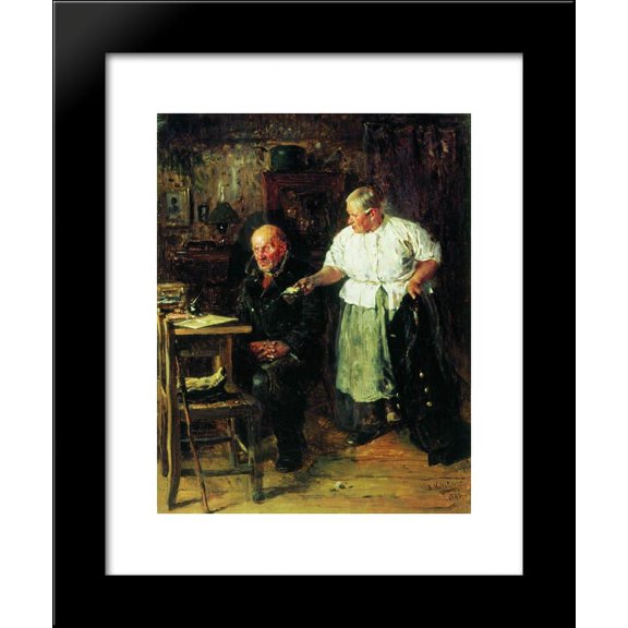Reprimand 20x24 Framed Art Print by Makovsky, Vladimir