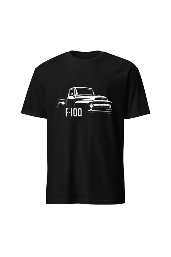 Reprint Rare 1956 F100 Classic Truck T-Shirt – Vintage Pickup Line Art Graphic Tee