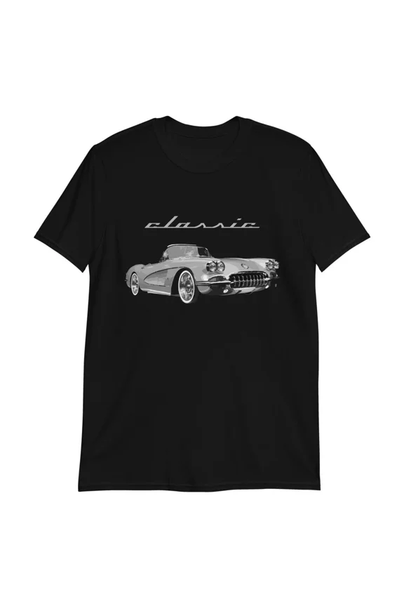 Reprint Rare 1959 vette C1 Classic Cars Short-Sleeve T-Shirt