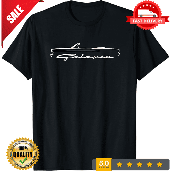 Reprint Rare 1965 1966 Ford Galaxie Convertible Outline Design Tshirt NEW COLORS, NEW INSTOCK-TH80147