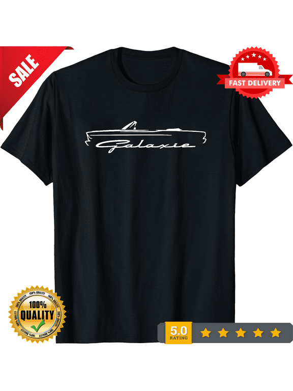 Reprint Rare 1965 1966 Ford Galaxie Convertible Outline Design Tshirt NEW COLORS, ULTRA LIMITED-TH80147