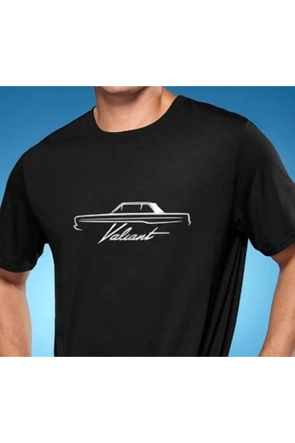 Reprint Rare 1967-73 Plymouth Valiant Classic Car Tshirt NEW FREE SHIPPING