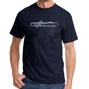 Reprint Rare 1967 Ford Galaxie Convertible Classic Outline Design Tshirt NEW COLORS