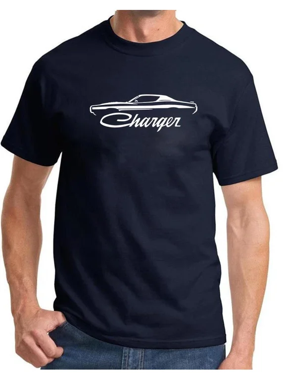 Reprint Rare 1971 1972 Charger Classic Outline Design Tshirt NEW COLORS