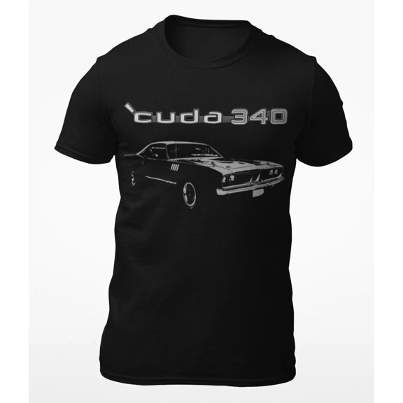 Reprint Rare 1971 Cuda 340 Barracuda American Muscle Car Short-Sleeve Unisex T-Shirt