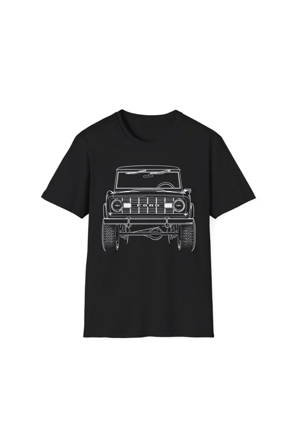Reprint Rare 1975 Ford Bronco T-Shirt | Classic 4x4 Graphic Tee | Vintage Off-Road Icon