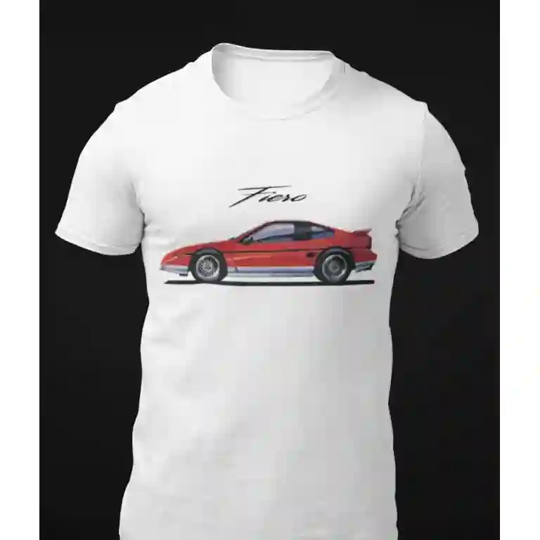 Engonge Reprint Rare 1980's Fiero Mid Engine Sports Car Short-Sleeve Unisex T ...